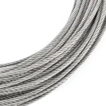 Nerūdijančio plieno lynas 4mm 7x19 mink&scaron;tas, 1m