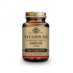 Solgar Vitaminas D3 1000IU 100 kapsulių