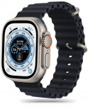 I&scaron;maniojo laikrodžio Apple 4/5/6/7/8/SE/ULTRA dirželis, Juodos spalvos, 42/44/45/49mm