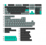 Klaviatūra Keychron Cherry ProfileDouble - Shot PBT klavi&scaron;ų rinkinys, mėtų/pilkos spalvos, 219 vnt.