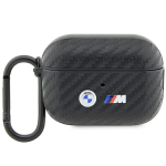 BMW Carbon Double Metal Logo - dėklas skirtas Apple AirPods Pro 2 (Juodas)