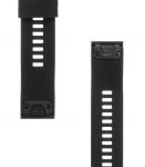 I&scaron;maniojo laikrodžio Garmin Fenix 5/6 greitai atsegamas, silikoninis dirželis, Juodos spalvos