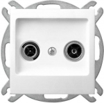 Ospel GPA-10YP/m/00 IMPRESJA Lizdas antena RTV pralaidumas 10dB balta GPA-10YP/m/00