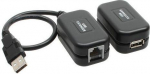 USB adapteris InLine USB - RJ45 Juodas (33600A)