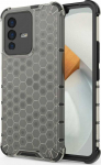 Hurtel Honeycomb dėklas skirtas Vivo V23 5G, juodas