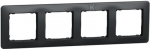 Schneider Electric Keturvietis rėmelis SCHNEIDER SEDNA DESIGN, antrac. spalvos