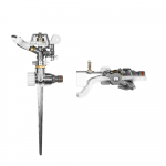 Plačios aprėpties impulsinis laistomasis purk&scaron;tuvas su metaliniu smaigu Bradas