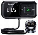 FM siųstuvo automobilinis įkroviklis Baseus 2x USB AUX SD 2.1A