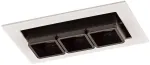 6W LED įleidžiamas &scaron;viestuvas HARPER, baltos/juodos sp., 3000K