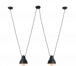 Pakabinamas &scaron;viestuvas Customform Sieninė lempa, COBEN HANGMAN 2, Juoda