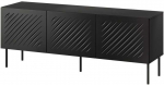 Cama Meble RTV cabinet SIENA 150.5x40x60 juodas matt