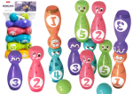 Lean Toys Vaikų boulingo rinkinys su spalvotais veidukais