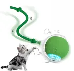 Interaktyvus i&scaron;manusis žaislas katėms kamuolys Cat Ball, žalias (be garsų)