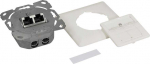 LogiLink NP0128 - Cat.6A tinklo lizdas UP 2x RJ45 ekranuotas grynai baltas
