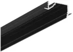 LED juostos profilis DIAGONAL10 C, juodas, 2m