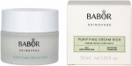 Babor Skinovage Purifying Kreminis Rich praturtintas veido kremas riebiai odai, 50 ml