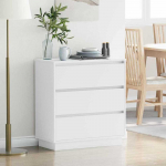 &Scaron;alia lovos spintelė Balta 71 x 34,5 x 75 cm Apdirbta mediena