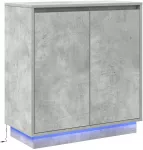 LED Bufetas Betono pilka 71 x 34,5 x 75 cm Apdirbta mediena