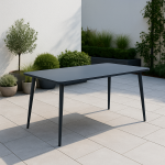 Doha antracito spalvos PATIO sodo stalas