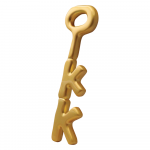 Kempiniukas Plačiakelnis 24k Gold Plated Krusty Krab Key kopija