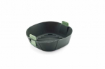 L&eacute;ku&eacute; Silikoninis įdėklas kar&scaron;to oro gruzdintuvei, žalia, 22 cm