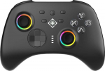 Belaidis PC&Swich 3-in-1 valdymo pultelis DELTACO GAMING, mink&scaron;ta IML apdaila, BT 5.1 | 2.4G USB imtuvas | USB-C laidinis / GAM-184 / 4222384