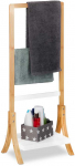 Relaxdays Rank&scaron;luosčių laikiklis, 103x41x28 cm, Natūralus, Baltas