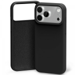 Dėklas Mercury Silicone skirtas Apple iPhone 17 Pro juodos spalvos