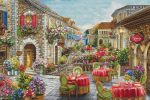 luca S Kryželiu siuvinėjimo rinkinys Fiori Caffes 52x35cm SBU5080