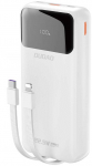 Dudao K15Pro Power Bank 20000mAh 22,5W PD USB-C / USB-A / Integruoti Lightning ir USB-C laidai &ndash; balti