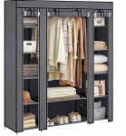 Sulankstoma medžiaginė drabužių spinta, Happy people AM-4, pilka