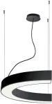 73W LED pakabinamas &scaron;viestuvas SEMI, juodas, 4000K, DALI, 1800mm, 3918-0018-4-B-D3