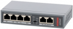 &Scaron;akotuvas Pulsar USF64P komutatorius PoE FastEthernet, 4xPoE, 2xUpLink