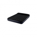 Intex Full Pillow Rest Classic Airbed su Fibre-Tech įmontuotu siurbliu, Juodas, 191x137x25cm