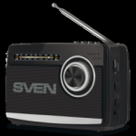 Skaļrunis Sven SRP-155 FM,AM,SW Radio Bluetooth Juodas