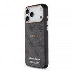 Guess PU 4G MagSafe Strap Limited Edition of 299 dėklas skirtas Apple iPhone 17 Pro Max juodos spalvos