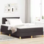 LED Čiužinio Lova Tamsiai rudas 120 x 190 cm audinys
