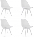 Leobert Krzesło MARK - balta / nogi balta x 4