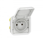 Legrand 069624L NAUJAS PLEXO 55 Lizdas 2P+Z varžtų gnybtų mechanizmas 16A - 250V AC baltas 069624L