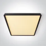 Lubinis &scaron;viestuvas 32W LED pavir&scaron;inis &scaron;viestuvas, juodos sp., 2800/3300/4000K, 400x400mm, UGR19, 62020KU/B/V