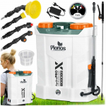 Akumuliatorinis slėginis purk&scaron;tuvas su kuprine, elektrinis, 85 cm antgalis, 16 l