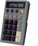 Klaviatūra ROYAL KLUDGE M20 Phantom, Violet Switch, US