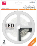 LED juostos komplektas AVIDE, IP20, RGB, 24W, 4000K ,960lm, komplekte adapteris i&scaron; 220V į 12V, 2m