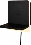 Sieninis &scaron;viestuvas Sieninis LED &scaron;viestuvas TRIO FAIRFIELD, 9 W 900 lm, 3000 K, 12x16x14cm su telefono krovimu