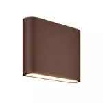 Sieninis &scaron;viestuvas 2x3W LED sieninis lauko &scaron;viestuvas, rudas, 2700K, IP65, &scaron;viečia į vir&scaron;ų ir į apačią, E238-27