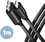 Axagon BUMM3-CM10AB duomenų perdavimo ir įkrovimo laidas | USB-A į Micro B | 1 m