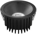 18W LED lauko įleidžiamas &scaron;viestuvas QUANTUM, juodas, CCT, IP44