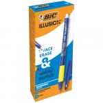 BIC trinamasis tu&scaron;inukas Illusion 0,7 mm, Gelinis, mėlynas, pakuotėje 12 vnt.