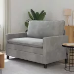 Sofa &Scaron;viesiai pilka 126 x 81 x 87,5 cm Aksomas