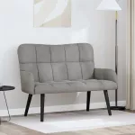 Dvita&scaron;kė sofa &Scaron;viesiai pilka 115 x 61 x 87 cm Aksomas